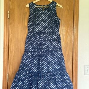 Blue Patterned Midi Dress size S